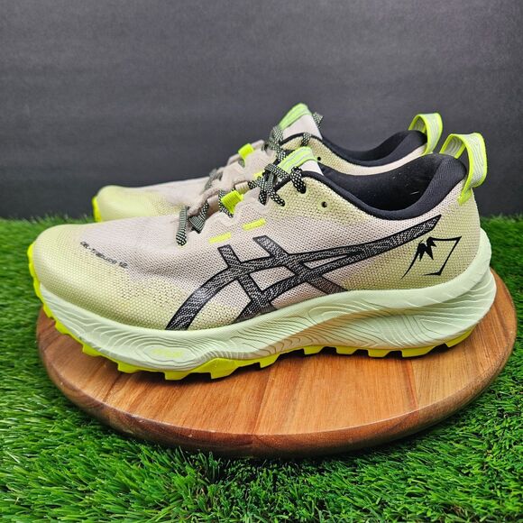 Asics Womens Gel Trabuco 12 Oatmeal Black Running Shoes Sneakers Size 8 1012B605 - Picture 5 of 12